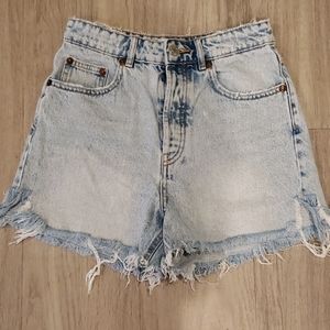 Zara High waisted Denim Short sz 4
